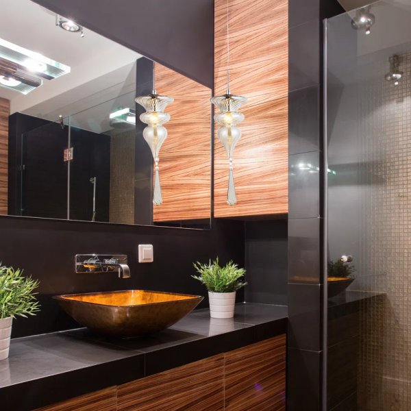 PENDENTE ORGANIKA CROMADO E TRANSPARENTE (D)15.5CM (A)42CM 1XE14 40W - KB002C - 5