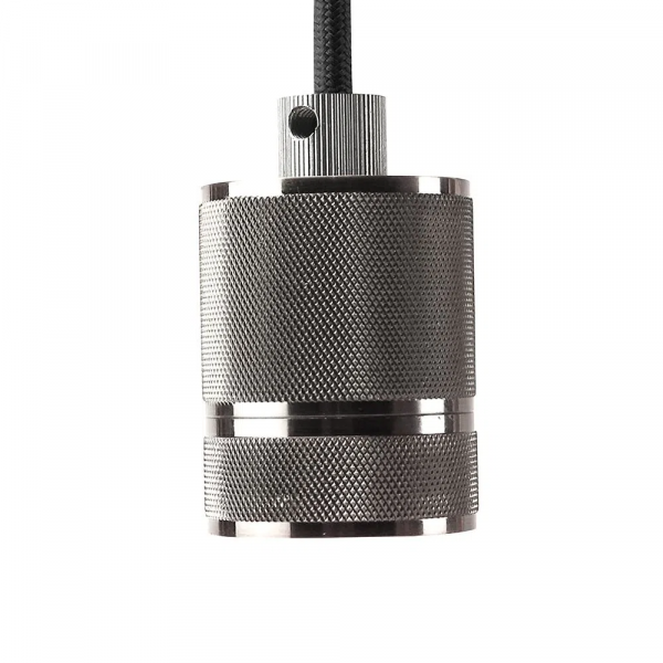 PENDENTE SOCKET D 5CM X 6CM 1XE27 127V / 220V CROMADO - DA002C