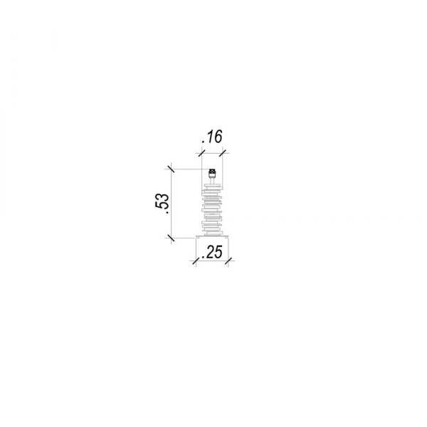 BASE PARA ABAJUR VENETO DOURADO E TRANSPARENTE (C)25CM (L)13CM (A)53CM 1XE27 40W - MI011 - 5