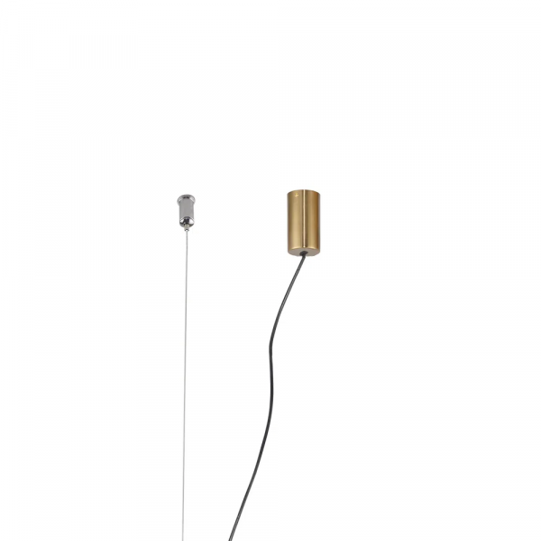 PENDENTE LAMPE BRONZE E TRANSPARENTE (C)125CM (L)7.35CM (A)7.35CM 1X45W 300 - HC001L - 1