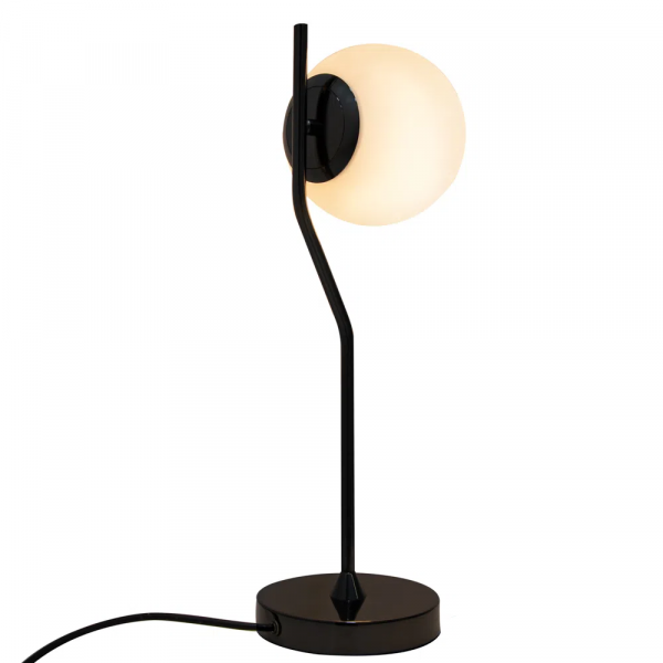 ABAJUR VIVA CROMO NEGRO E BRANCO (D)17CM (A)49CM 1XE27 BOLINHA 5W - SQ007B - 5