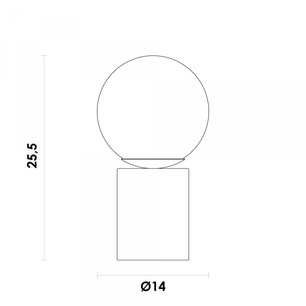 ABAJUR OY COBRE E BRANCO (D)14CM (A)25.5CM 1XG9 25W - GL017E - 4