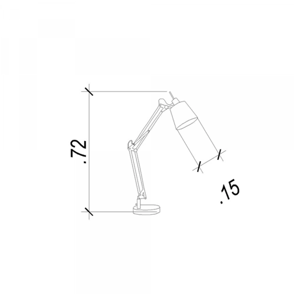 ABAJUR SCOPE COBRE E PRETO (D)15CM (A)72CM 1XE27 40W - ABAJUR SCOPE COBRE E PRETO (D)15CM (A)72CM 1XE27 40W - 5