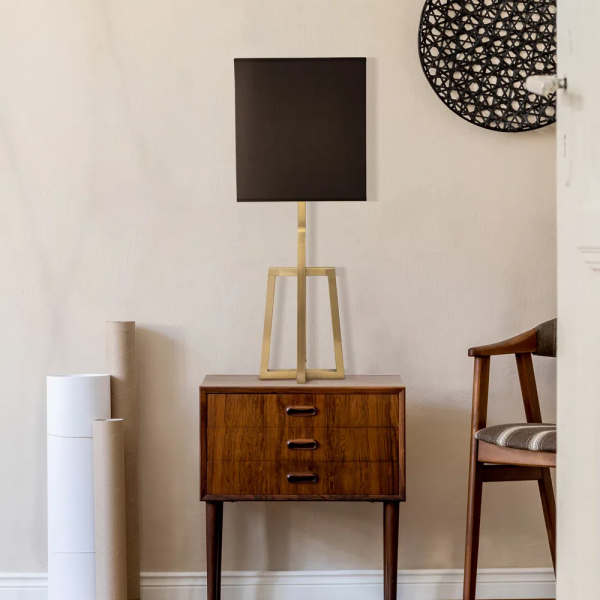 BASE PARA ABAJUR VENETO DOURADO (C)22CM (L)18CM (A)52.5CM 1XE27 40W - MI004 - 5