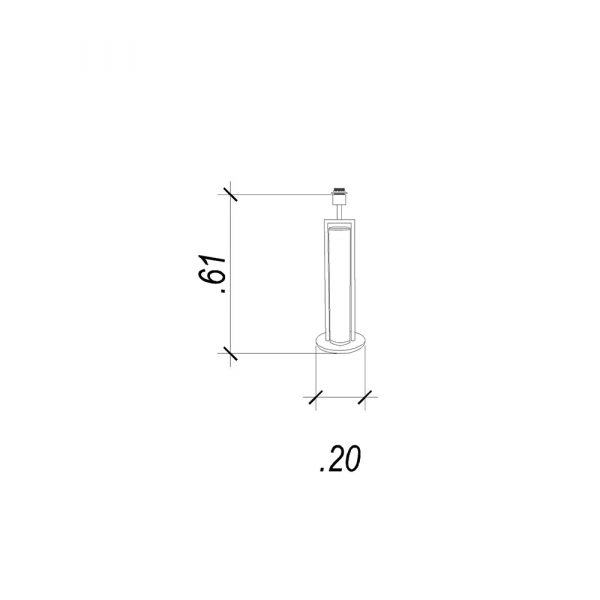 BASE PARA ABAJUR VENETO DOURADO E MARROM (D)17CM (A)58.5CM 1XE27 40W - MI009 - 5