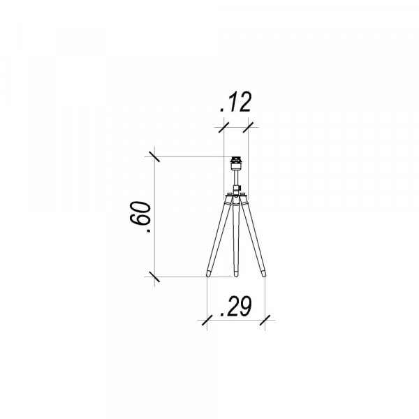 BASE PARA ABAJUR VENETO DOURADO E TRANSPARENTE (C)29.5CM (L)25.5CM (A)59.5CM 1XE27 40W - MI006 - 7