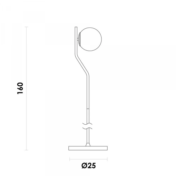 COLUNA VIVA DOURADO E BRANCO (D)25CM (A)160CM 1XE27 BOLINHA 5W - SQ008 - 6
