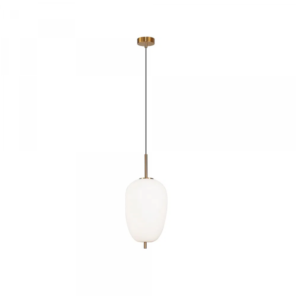 PENDENTE TRES DOURADO E BRANCO (D)27CM (A)59.5CM 1XE27 40W - HC015G