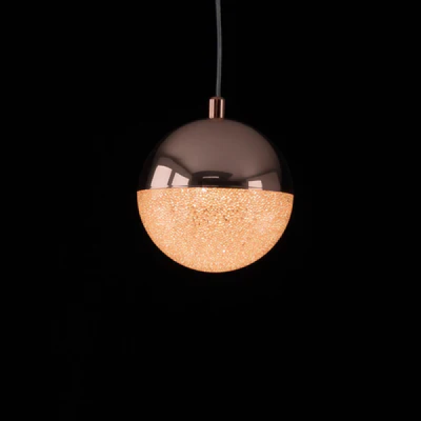 Pendente Media Luna Cobre e TR LED 6W - HM003E - 4