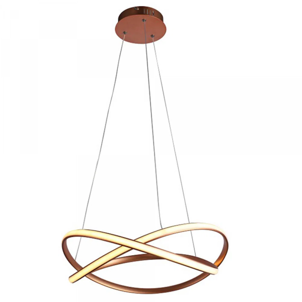 PENDENTE NODO ROSE GOLD (D)50CM (A)15CM 1X36W 3000K 1188LM LED
