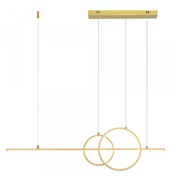 PENDENTE ANIMA DOURADO (C)91CM (L)4CM (A)30CM 1XLED 32W 3000K 1600LM IP20