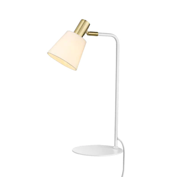 Abajur Pipe Dourado E Branco (D)12Cm (A)49.5Cm 1Xe14 40W - ME002W - 2