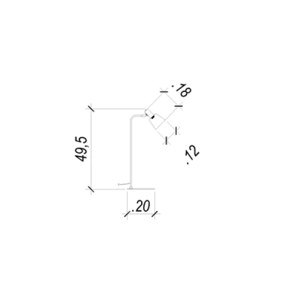 Abajur Pipe Dourado E Branco (D)12Cm (A)49.5Cm 1Xe14 40W - ME002W - 5