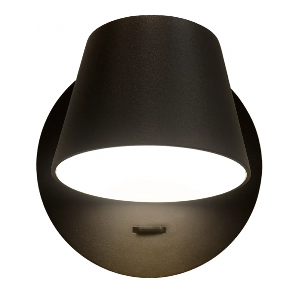 ARANDELA MEERA PRETO (D)12CM (A)12CM 1X6W 3000K 240LM - ARANDELA MEERA PRETO (D)12CM (A)12CM 1X6W 3000K 240LM