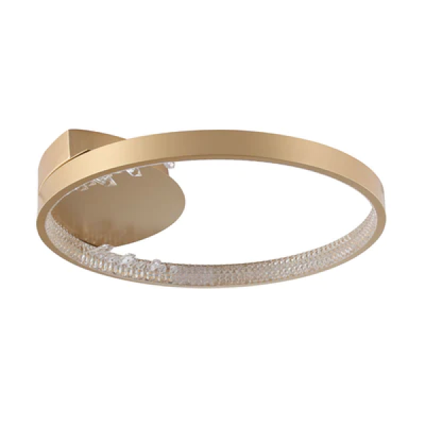 Plafon Milenium Dourado (D)40Cm (C)0Cm (L)0Cm (A)7Cm 1X19W 3000K 1425Lm Led - OC027AS