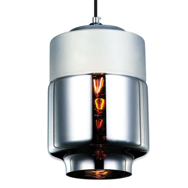 Pendente Shade d 18cm X 25cm 1xe27 127v / 220v Cromado e Espelhado - OP043C - 1