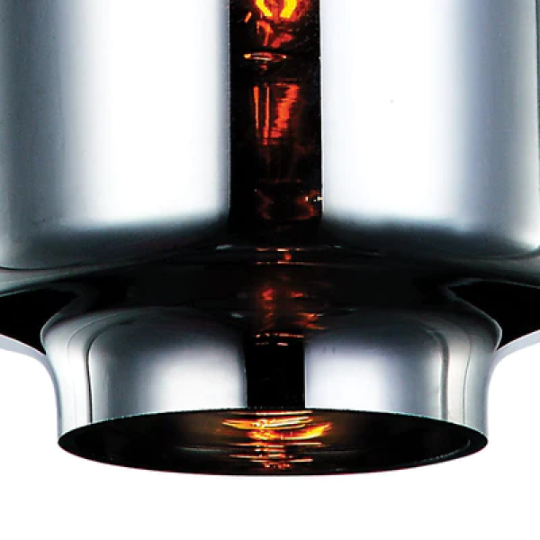 Pendente Shade d 18cm X 25cm 1xe27 127v / 220v Cromado e Espelhado - OP043C - 2