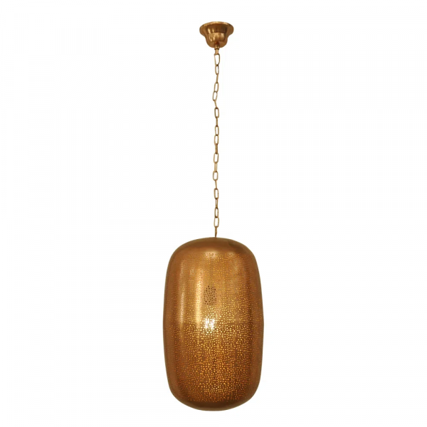PENDENTE MADRAS D 28CM X 53CM 1XE27 127V / 220V COBRE - PEI0020GCO