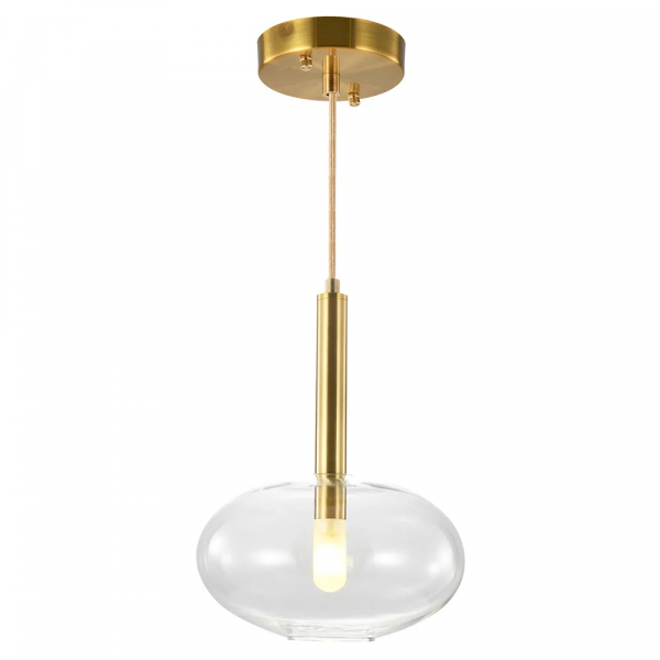 PENDENTE FILO BRONZE E TRANSPARENTE (D)20CM (A)28CM 1XG9 5W - RZ005