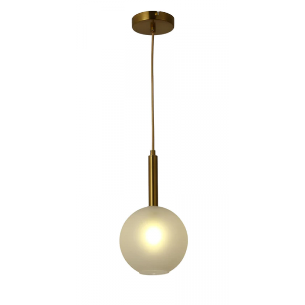 Pendente Filó Bronze e Branco (d)18cm (a)33.5cm 1xg9 5w - RZ006W 