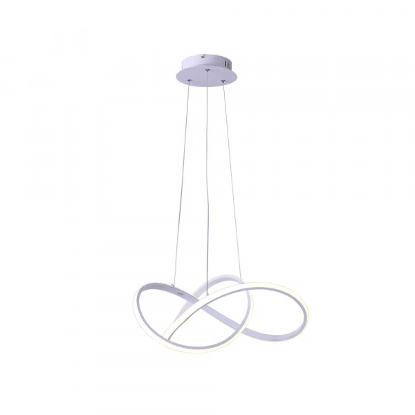 PENDENTE FLUIRE BRANCO (C)58CM (L)55CM (A)24CM 1X30W 3000K 1500LM - SB001W