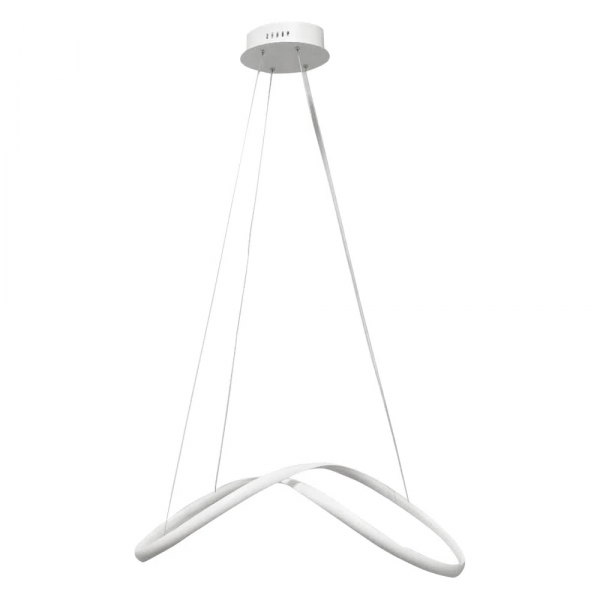 PENDENTE ZIG BRANCO (C)88CM (L)32CM (A)22CM 1X35W 3000K 1800LM - TP002
