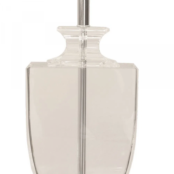 BASE PARA ABAJUR CLASSIC CROMADO E TRANSPARENTE (C)16CM (L)11CM (A)45CM 1XE27 40W - XL1121 - 4