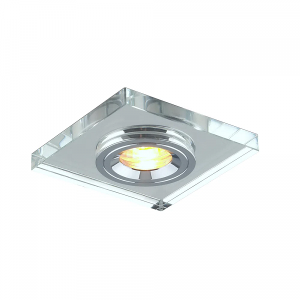 SPOT DE EMBUTIR SHINE 7CM X 7CM X 3.5CM 1XGU5.3 127V / 220V CROMADO E TRANSP - YD1044