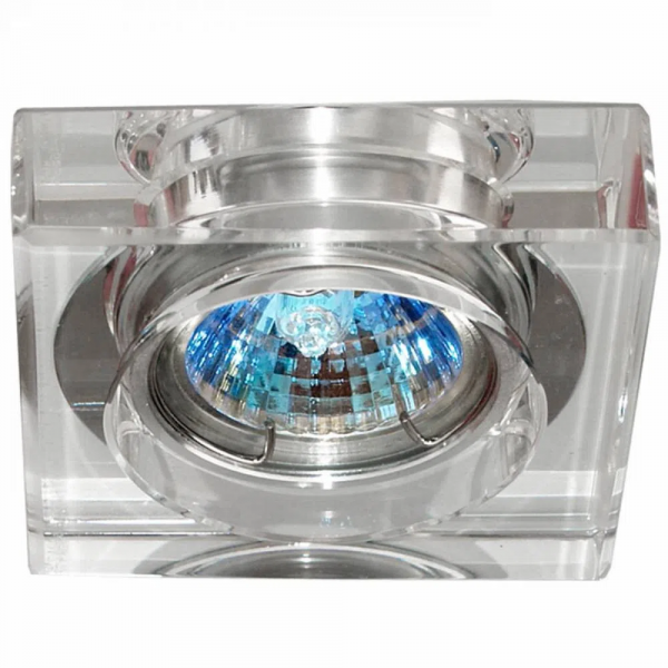 SPOT DE EMBUTIR SHINE CROMADO E TRANSP (C)7CM (L)7CM (A)1.5CM  1XGU5,3 50W