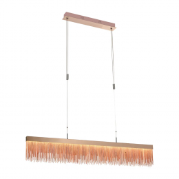 PENDENTE VOILE ROSE GOLD (C)120CM (L)2.5CM (A)18CM 1X33,6W 3000K 1680LM - BB003