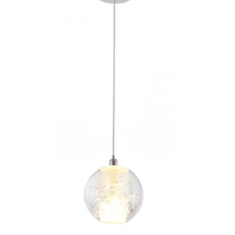 Pendente Teen Cromado E Transparente (D)10Cm (C)0Cm (L)0Cm (A)0Cm 1X5W 0Lm G9 - BC002