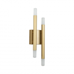 ARANDELA MANACA DOURADO E BRANCO (C)12CM (L)7CM (A)47CM 4X3W 3000K 720LM - BD004