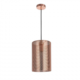 PENDENTE TELINHA D 20CM X 32CM 1XE27 127V / 220V COBRE - CI002