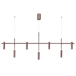PENDENTE ARCHI BRONZE (C)174CM (L)16CM (A)70CM 7X7W 3000K 3640LM - CD001M