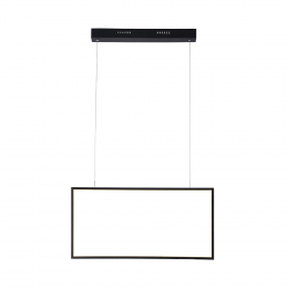 PENDENTE TEC PRETO (C)30CM (L)60CM (A)2CM 1X32W 3000K 1810LM - GD016B