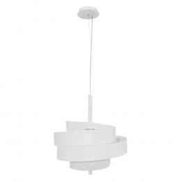 PENDENTE SPIROS D 48CM X 48CM 1XE27 127V / 220V BRANCO - EY003
