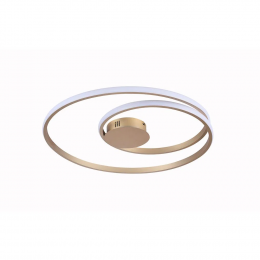 PLAFON DE SOBREPOR ORBITA DOURADO E BRANCO (D)54 +30CM (A)2CM 1X35W 3000K 2060LM - GD007SG
