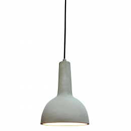 PENDENTE CONCRET CROMADO E CINZA (D)19CM (A)29CM 1XE27 40W - ID001