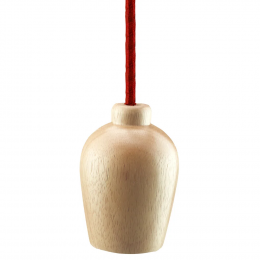PENDENTE HOLDER D 8CM X 10CM 1XE27 127V / 220V NATURAL - DA001V
