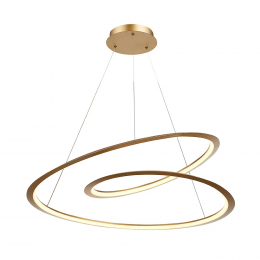 PENDENTE INFINI DOURADO (D)79CM 1X61W 3000K 1800LM LED