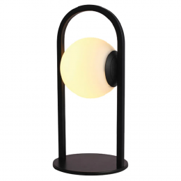 ABAJUR PLOC PRETO E BRANCO (D)15,5CM (A)31,5CM 1X4,8W 3000K 288LM LED