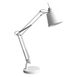ABAJUR SCOPE BRANCO E BRANCO (D)15CM (A)72CM 1XE27 40W - HU3002W