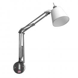 ARANDELA SCOPE CROMADO E BRANCO (D)15CM (A)67CM 1XE27 40W - HU5001C