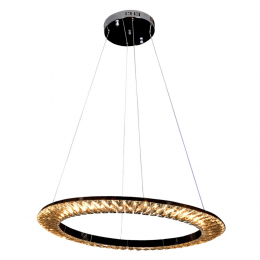 PENDENTE ORBIT CROMADO E TRANSPARENTE (D)62CM (A)3.5CM 1X30W 3000K 1650LM - ID009C