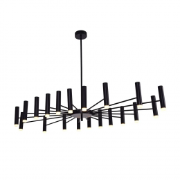 PENDENTE VINTE PRETO E BRANCO (D)120CM (L)60CM (A)15CM 20X3W 3000K 4200LM - JJ013B