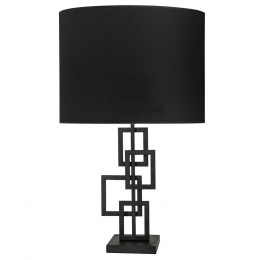 BASE PARA ABAJUR BALANCE PRETO (C)19CM (L)16CM (A)48CM 1X40W E27