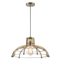 PENDENTE TAL D 49CM X 25CM 1XE27 127V / 220V DOURADO - KW003G
