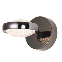 ARANDELA BEEP PRETO (C)20CM (L)12CM (A)6CM 1X8W 3000K 500LM LED
