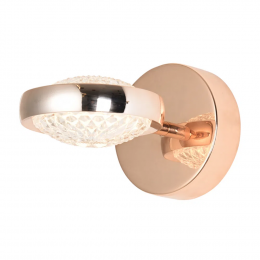 ARANDELA BEEP DOURADO (C)20CM (L)12CM (A)6CM 1X8W 3000K 500LM LED