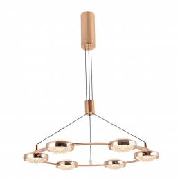PENDENTE BEEP DOURADO (D)66CM (C)0CM (L)0CM (A)6CM 6X7,5W 3000K 2300LM LED